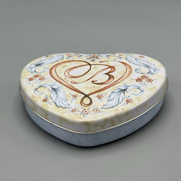 Brighton Heart Shaped Tin Trinket Jewelry Box Empty Love Romance 5.5" - Picture 9 of 10